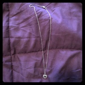 Michael Kors Silver Necklace with Crystal Accents